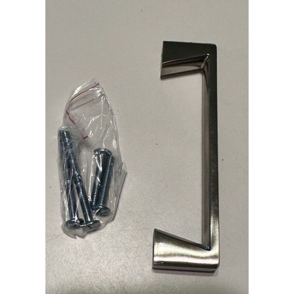 NEW Brushed Nickel Drawer Pull Knob SILVER Cabinet Handle